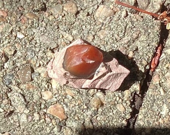 Mexican Fire Opal Red Rock Tucked In