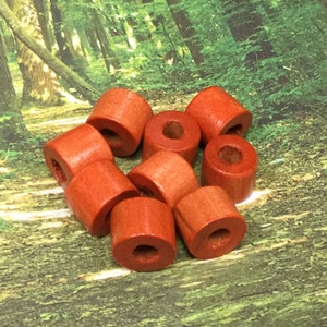 Wooden Big Tube Beads