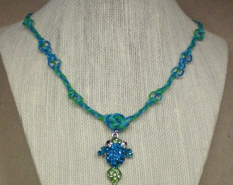 Necklace Josephine's Bluegreen Fish