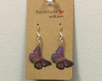 S/S Butterfly Metal Stencil Earrings