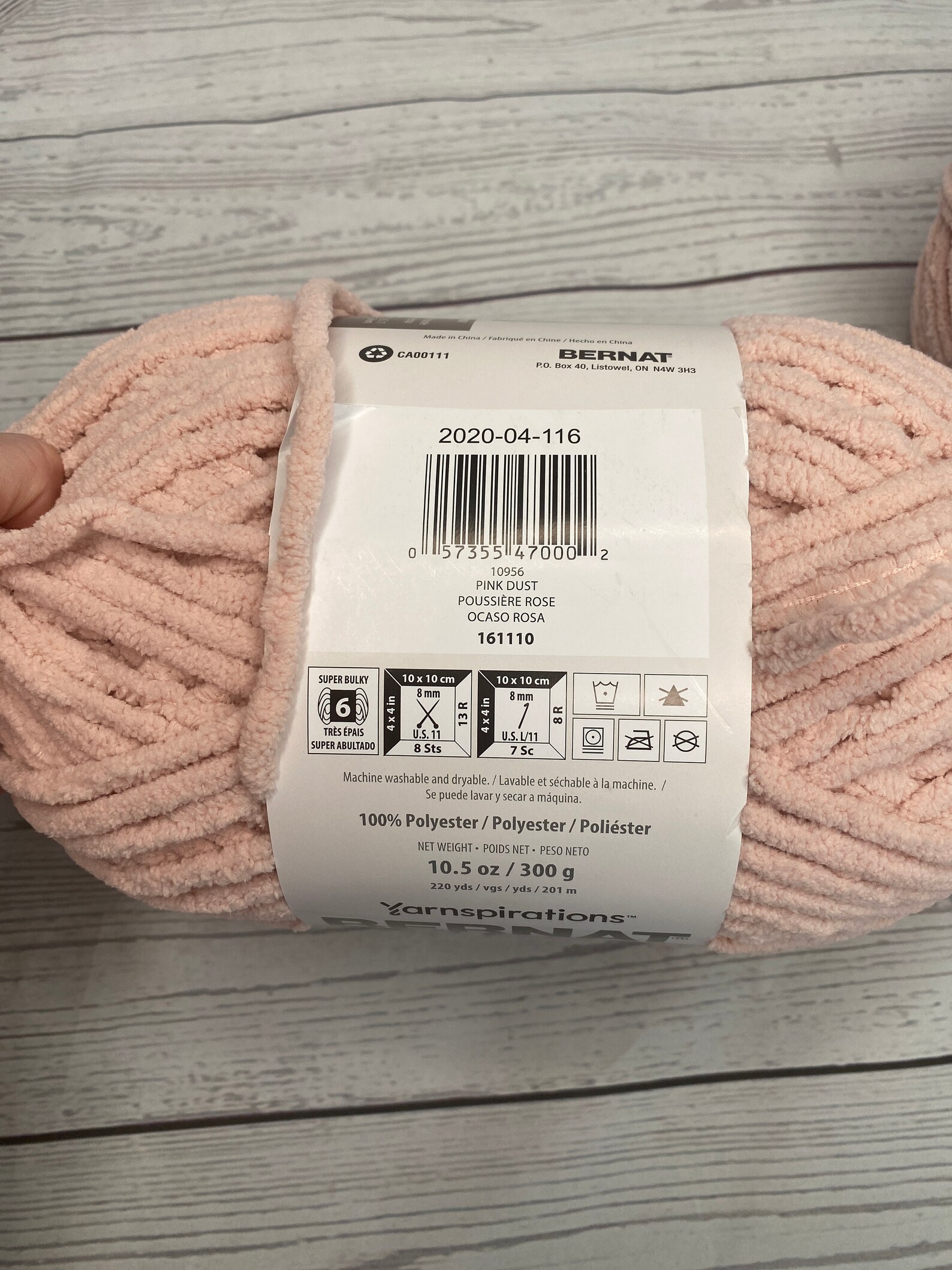 Bernat Blanket Yarn Pink Dust Chenille Yarn Thick Yarn for Etsy
