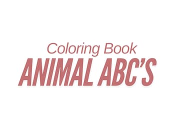 Animal ABC's coloring book