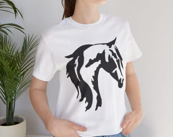 Horse Lover Unisex Tee, Equine Fashion Shirt, Gift for Horse Riders, Animal Lovers Apparel, Farm & Equestrian Style
