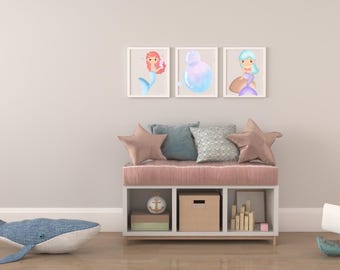 Mermaid Wall Prints