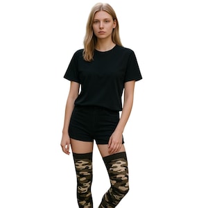 Camouflage Over Knee Socks (Italian Made) Can You See Them?