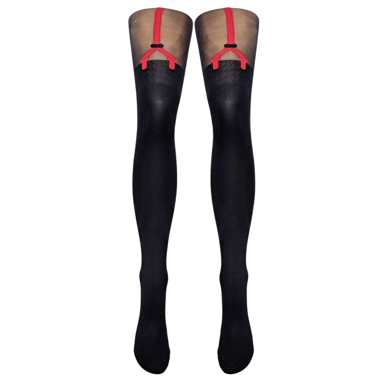 lace garter belt victoria's secret Faux Garter Tights
