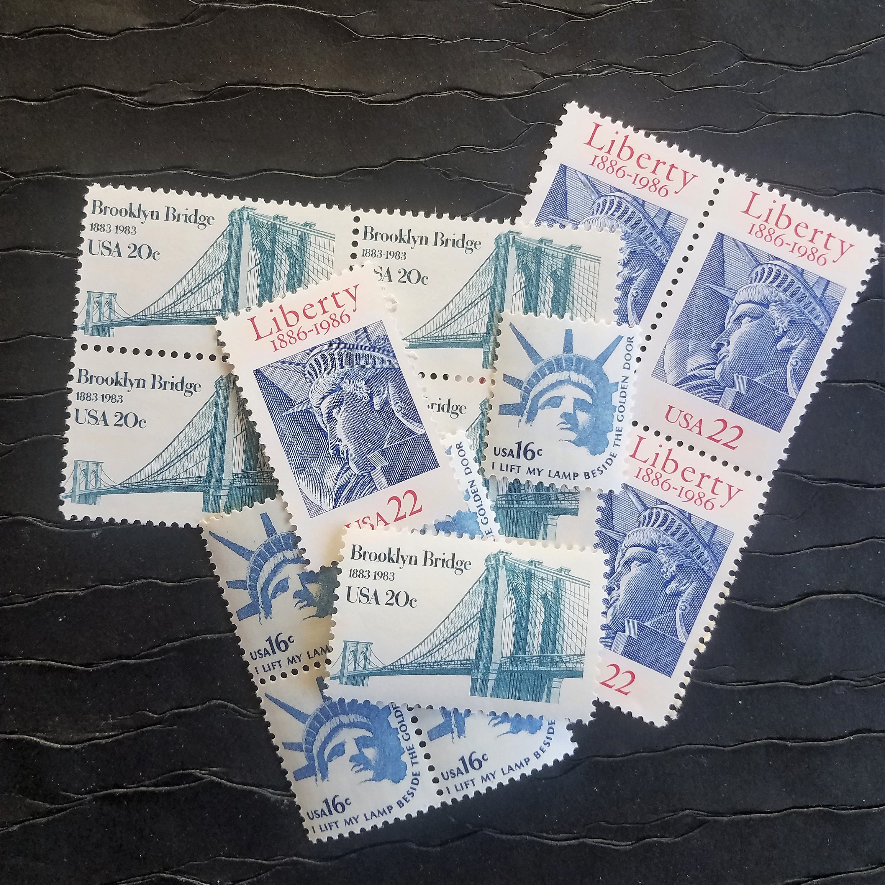 Vintage Postage Stamps .. New York City .. Liberty .. UNused Etsy