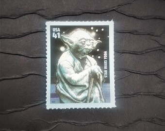 5 Vintage Postage Stamps .. Star Wars Yoda 41cent stamp .. UNUSED .. #4205