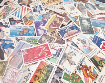 Eclectic MIX (large) .. UNused Vintage Postage Stamps