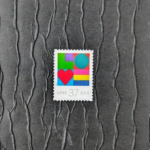 10 Vintage Postage Stamps .. Love Color-blend 37cent stamps .. UNUSED .. 3657 image 3