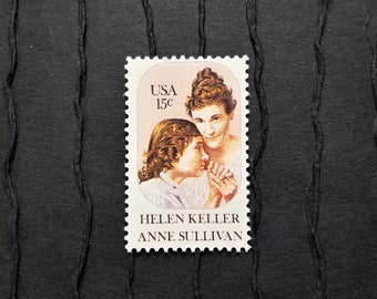 Helen Keller and Anne Sullivan Sheet of Fifty 15 Cent Postage Stamps Scott 1824