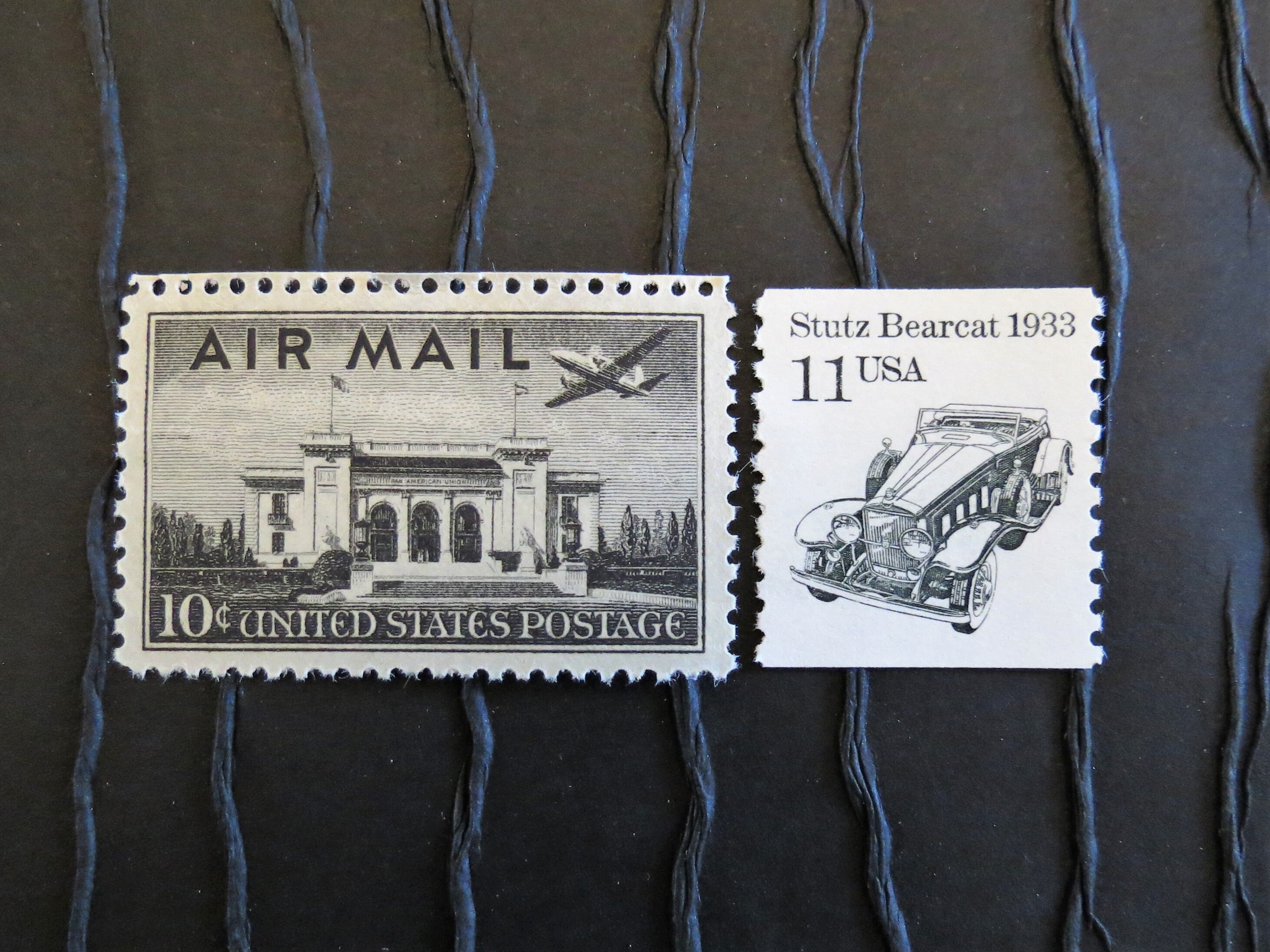 Vintage Postage Stamps .. Black and White .. EXTRA OUNCE .. Etsy
