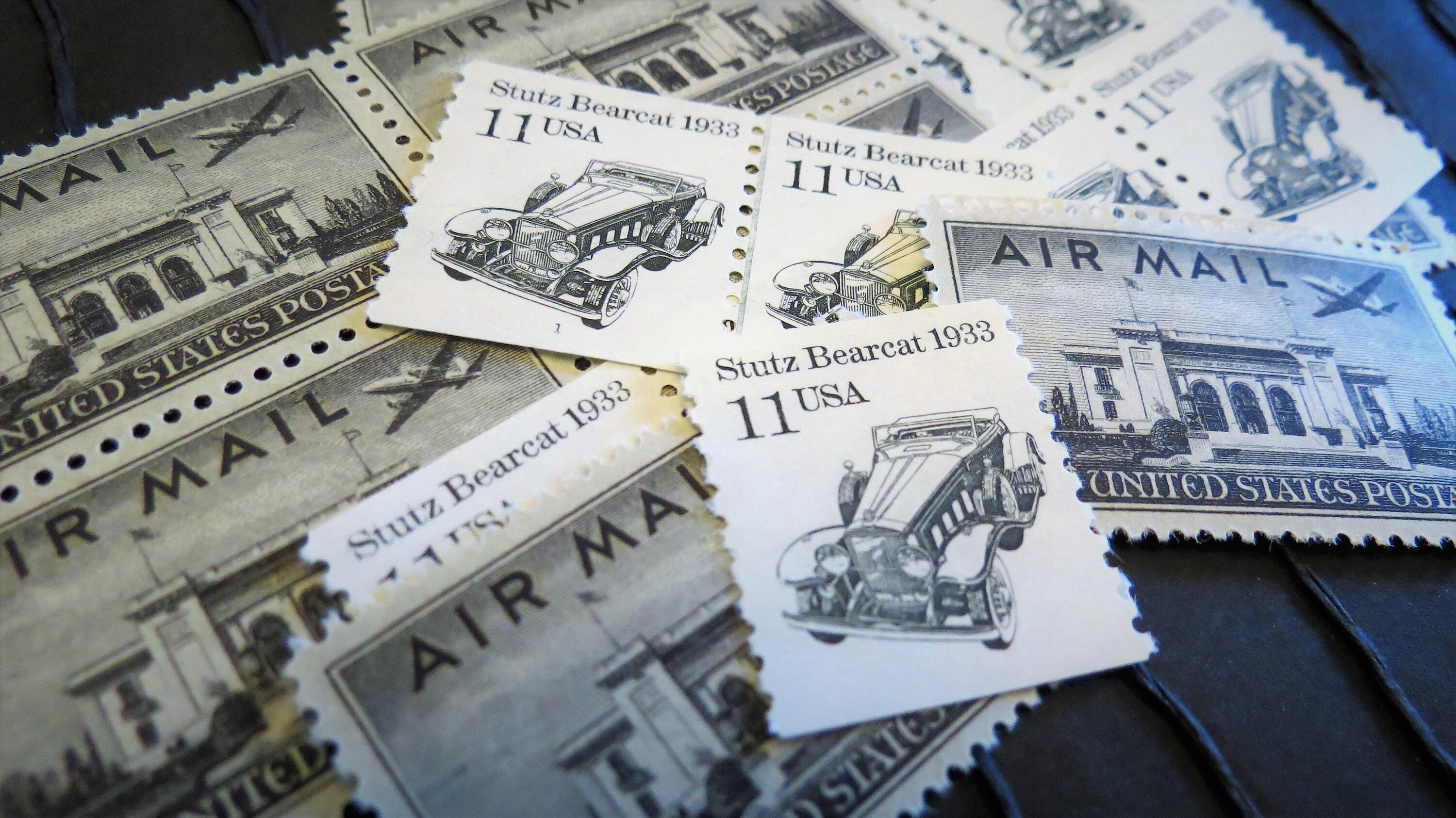Vintage Postage Stamps .. Black and White .. EXTRA OUNCE .. Etsy