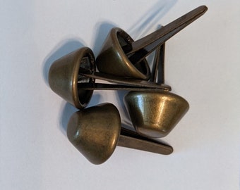 12mm Purse Feet, set of 4, Antique Brass