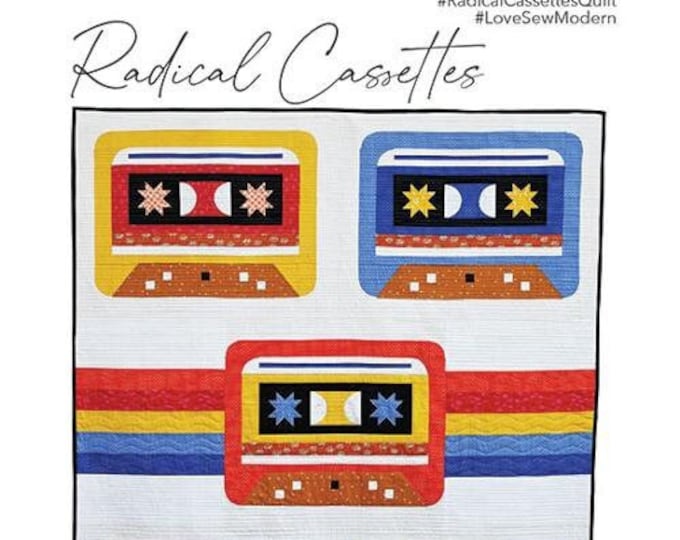 Radial Cassettes | Love So Modern | LSM 112 | 62in x 73in | Quilt Pattern