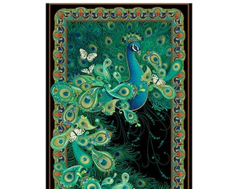Peacock Symphony | 24" Panel | 13484-99