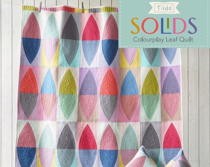 Tilda Colourplay Leaf Quilt Kit | Tilda Solids | 57.5" x 72.5"
