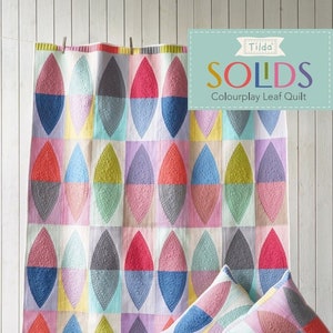 Tilda Colourplay Leaf Quilt Kit | Tilda Solids | 57.5" x 72.5"