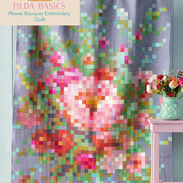 Tilda | Flower Bouquet | Quilt Kit | 62.5in x 73.5in | Includes Binding | Kits Ship Late April 2024