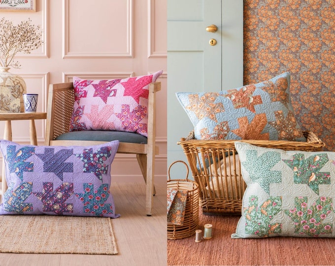 Tilda | Hibernation | Maple Leaf Pillow | Blush | Lavender | Petrol | Sage | Pillow Kit