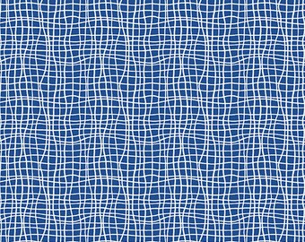 Andover Century Prints | CS-38 Sapphire | Sugar Pop | Wavy Grid | Fat Quarters | Yardage