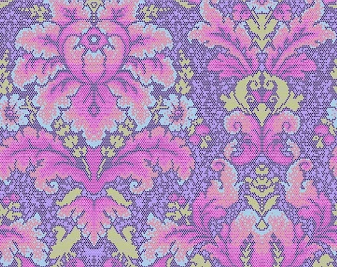 Parisville Deja Vu  | PWTP189 | Damask Dot | Violet | Tula Pink | Fat Quarter | Yardage