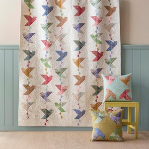 Tilda | Paper Bird Quilt Kit | Putty | 59.5 x 73.75