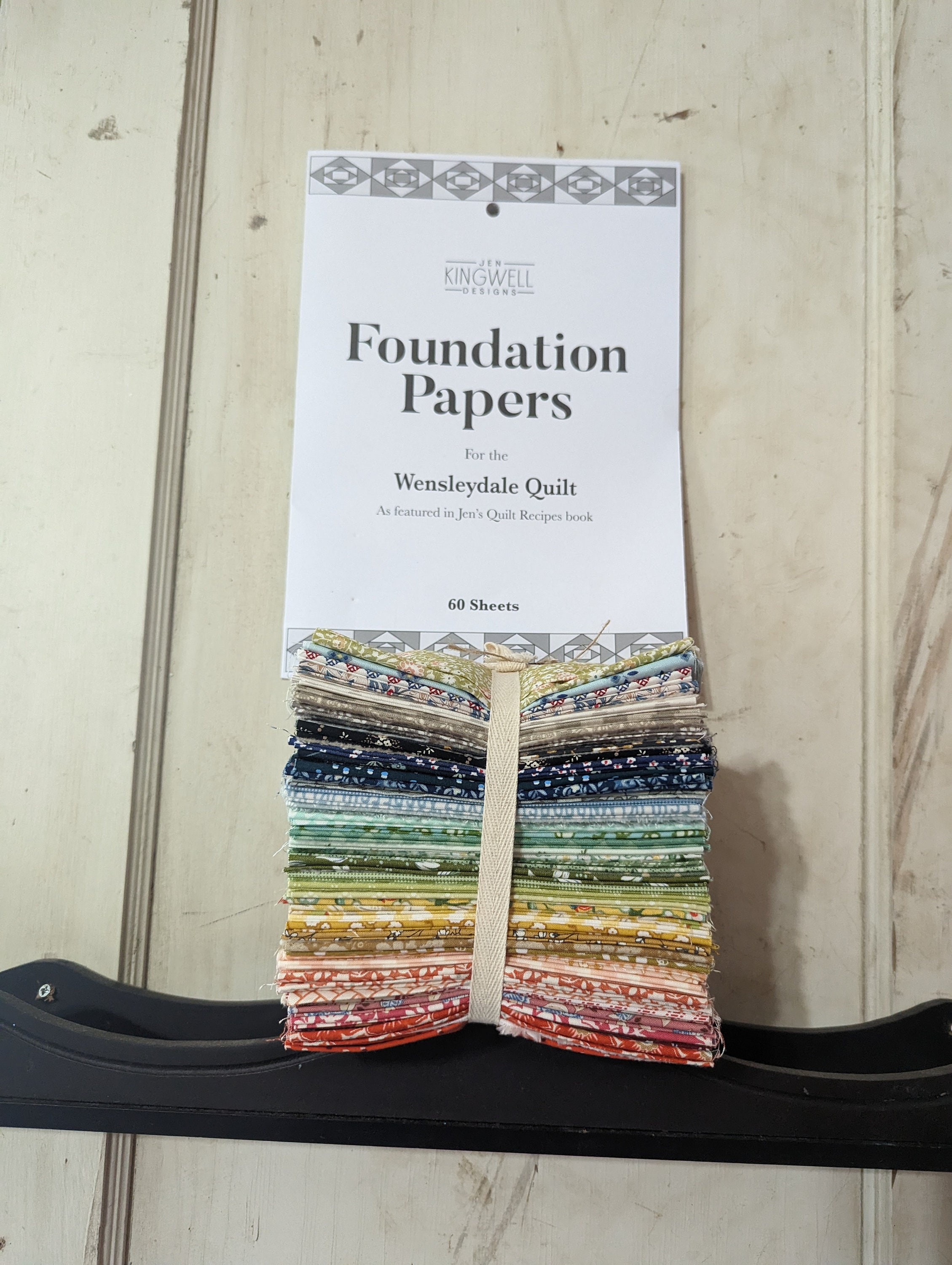 Jen Kingwell Wensleydale Quilt Kit Foundation paper and (62) 61/4