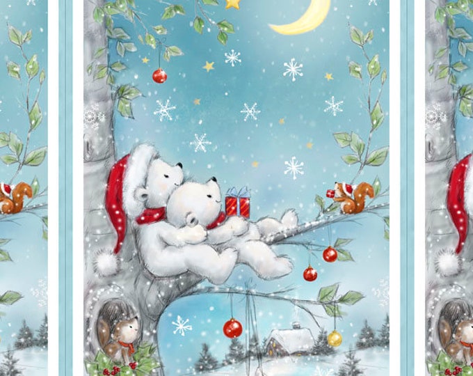 Woodland Gifts | 24" Panel | 3043 45162 149 | Wilmington | Baby's Christmas Panel