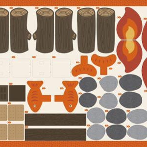Great Outdoors | Activity Panel Campfire by Stacy Iest Hsu | 36in Panel | 20886 11