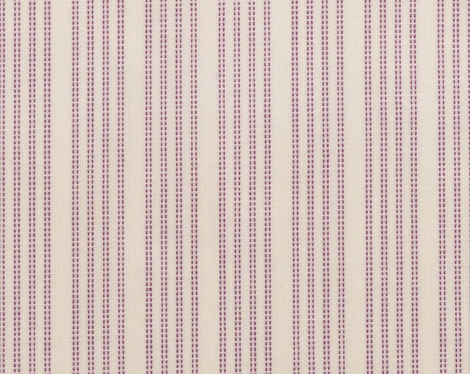 Tilda | Tea Towel Woven | 160116 | Cantucci Stripe | Plum | Fat Quarters | Yardage