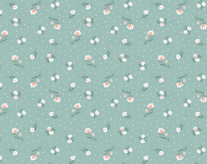 Fresh and Sweet | Small Floral Teal | 88651-717 | Wilmington | Fat Quarters | Yardage E2