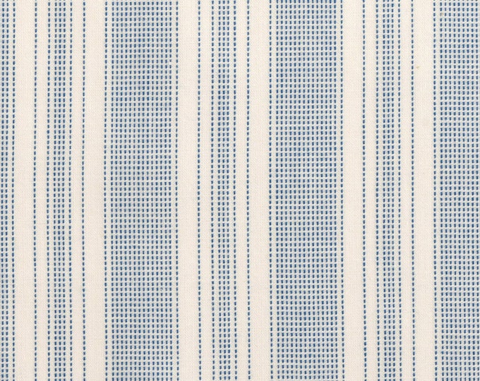 Tilda | Tea Towel Woven | 160105 | Biscuit Stripe | Blue | Fat Quarters | Yardage
