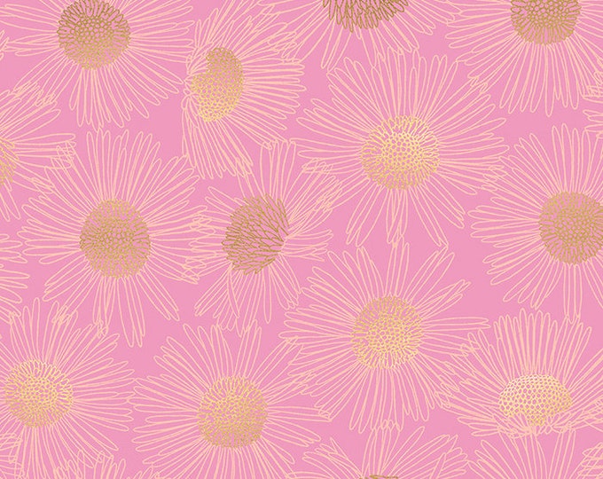 Ruby Star | Reverie  | RS0055 15M | Metallic | Daisy | Fat Quarters | Yardage A1