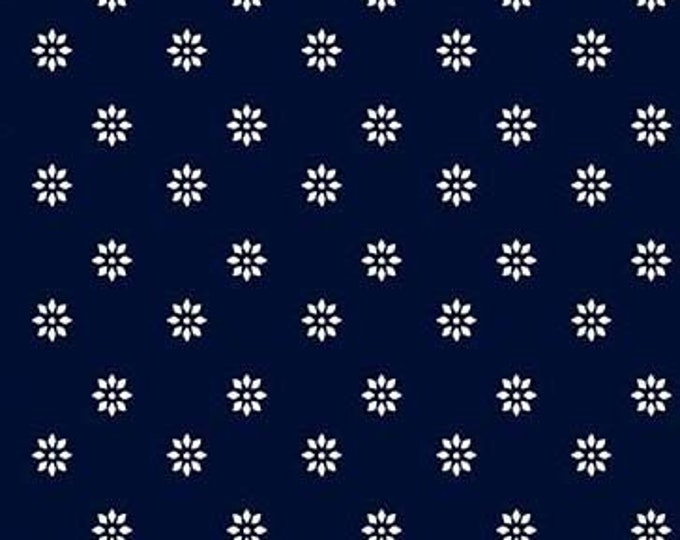 Michael Miller | Lemon Fresh | Dew Drops | Navy | DC10566 | Fat Quarters and Yardage