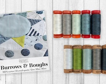 Jen Kingwell | Aurifil | Burroughs and Boughs Thread Set | JKBB10