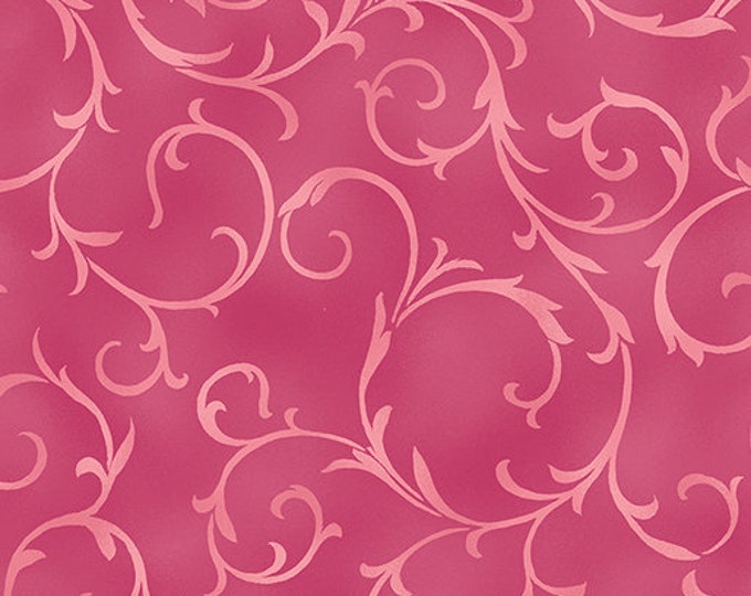 Swirling Vine Pink Blush |0302326B | Benartex Studio | Quilting Fabric | Fat Quarter or Yardage F1