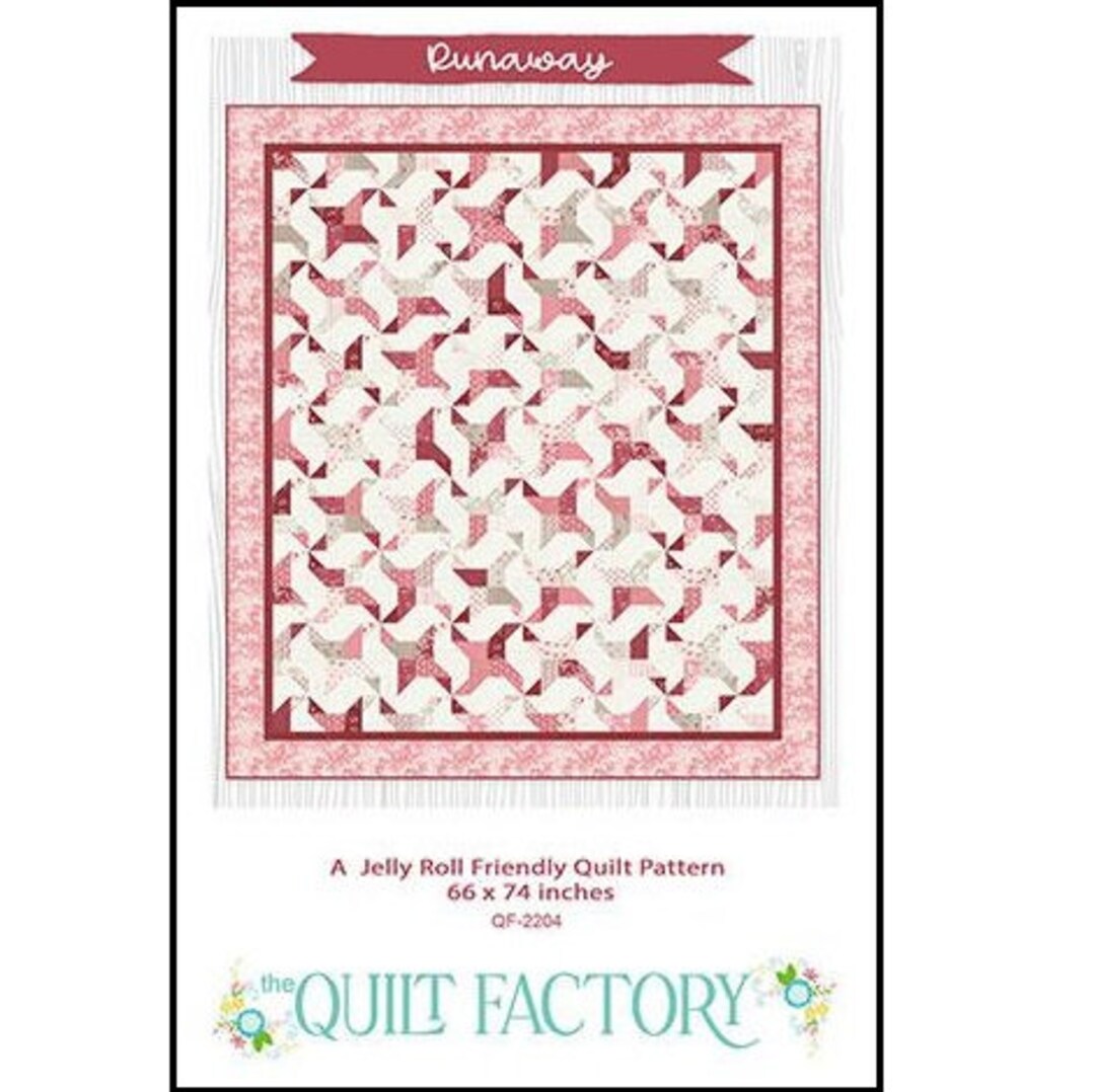 Runaway Quilt Factory QF2204 Quilt Pattern Jelly Roll Friendly Etsy