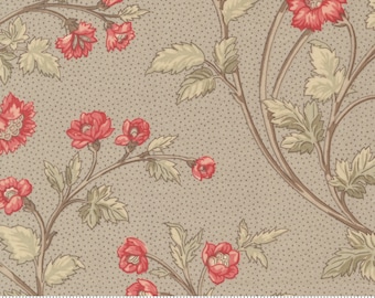 French Patchwork fabric (Aqua & Pink) #589