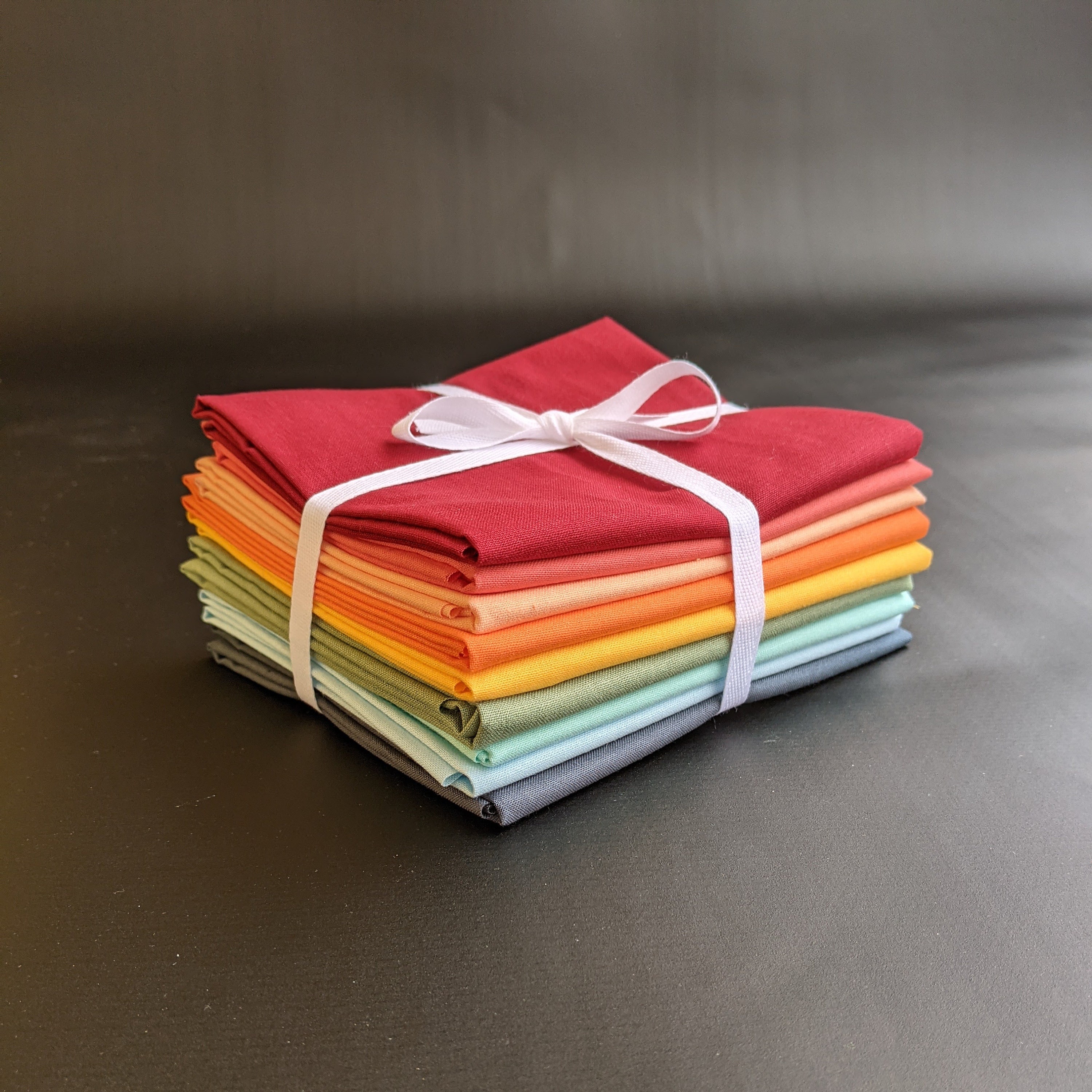 Solid Fat Quarter Bundle 9 Solid Fat Quarters from Brewer Etsy