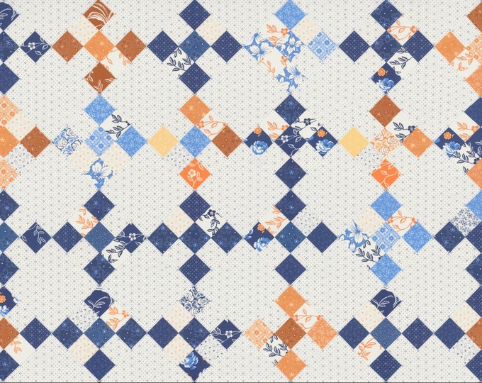 Reservation | Denim and Daisies | Fig Tree Co | 35388 11 | Patchwork Panel Cream | 24in x 60in | Ships August 2024