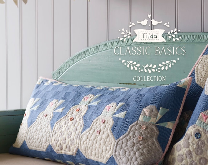 Tilda Happy Winter Snowman Pillow Kit | 18" x 38" |  Includes binding