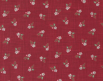 Holly Berry Tree Farm  | 56037 12 | Berry Red | Small Print |  | Fat Quarters | Yardage