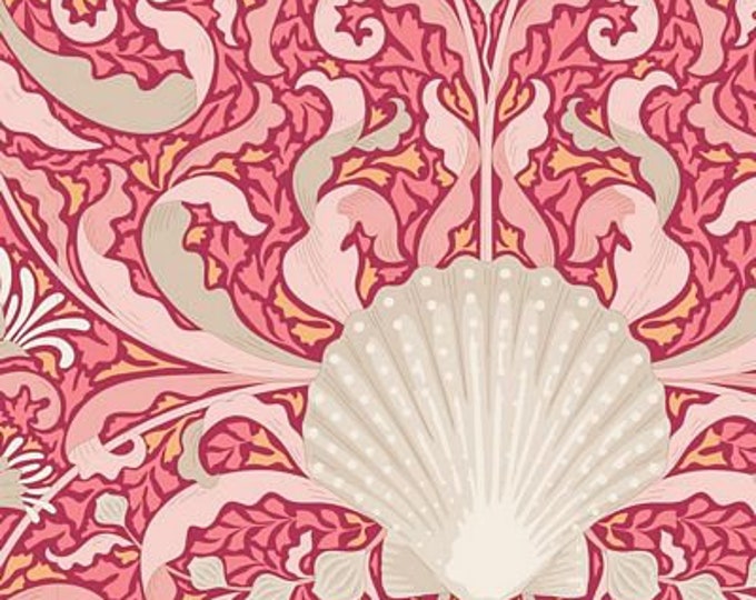 Tilda Fabric | Cotton Beach | 100321 | Scallop Shell Pink | Fat Quarter and Yardage