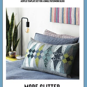 Jen Kingwell | More Glitter Template | JKD-8816 | 4.5&quot; x 12&quot; Block Acrylic Template