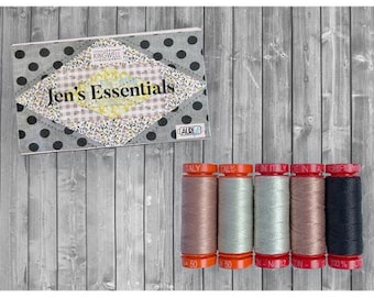 Jen Kingwell | Aurifil | Jens Essential Collection | 12wt and 50wt | JK5012JE5