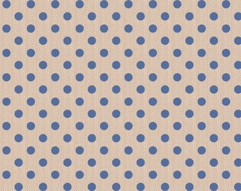 Tilda | Creating Memories Summer Wovens | Polka Dot | Blue | 160071