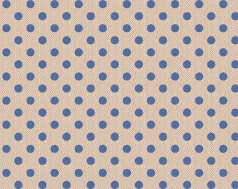 Pre-order | Tilda | Creating Memories Summer Wovens | Polka Dot | Blue | 160071 | Fat Quarters | Yardage | Ships mid June 2024