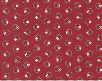 Moda | Christmas Eve | Lella Boutique | 5183 16 | Cranberry | Fat Quarters | Yardage S