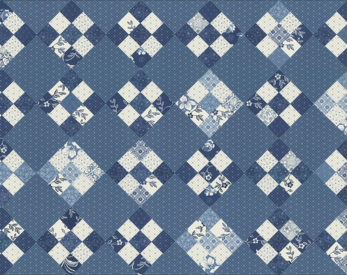 Reservation | Denim and Daisies | Fig Tree Co | 35388 12 | Patchwork Panel Denim | 24in x 60in | Ships August 2024